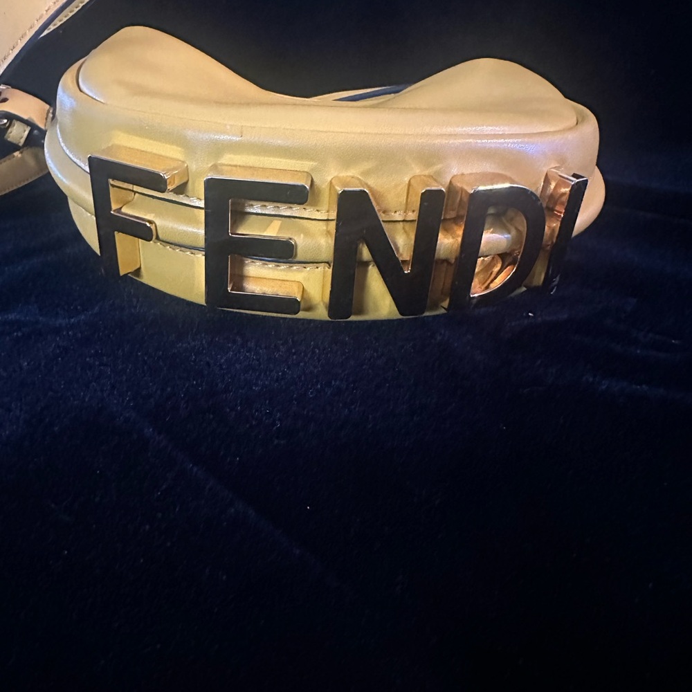 Fendi Yellow Nano Bag